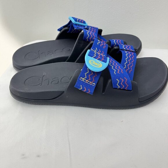CHACO chillos slide sandal in lasagna‎ blue Size 7 - Picture 2 of 6